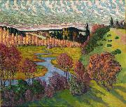konrad magi Autumn landscape oil painting